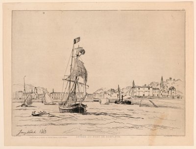 Entrada para o Porto de Honfleur de Johan Barthold Jongkind