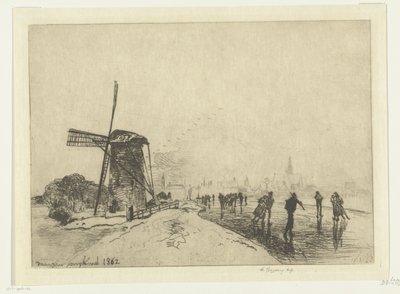 Vista de Maassluis
Vue de la ville de Maaslins (Hollande) (título sobre o objecto) de Johan Barthold Jongkind