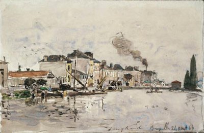 O canal em Bruxelas de Johan Barthold Jongkind