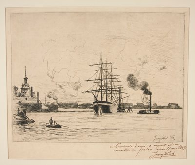 Le Vieux Port de (O antigo porto de Roterdão) de Johan Barthold Jongkind