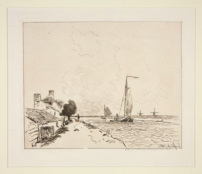 Os Dois Barcos à Vela de Johan Barthold Jongkind
