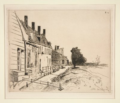Les Maisons au Bord du Canal (Casas ao lado do Canal) de Johan Barthold Jongkind