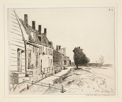 Les Maisons au Bord du Canal (As Casas ao Lado do Canal) de Johan Barthold Jongkind