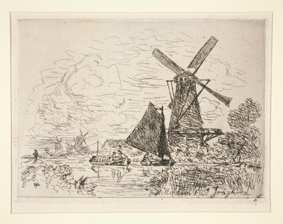 Moulins en Hollande (Mills in Holland) de Johan Barthold Jongkind