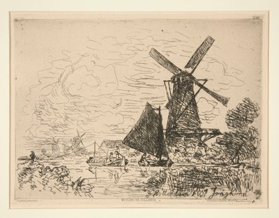 Moulins en Hollande (Mills in Holland) de Johan Barthold Jongkind