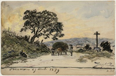 Ornacieux (reto e verso) de Johan Barthold Jongkind