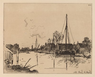 O Canal (Le Canal) de Johan Barthold Jongkind