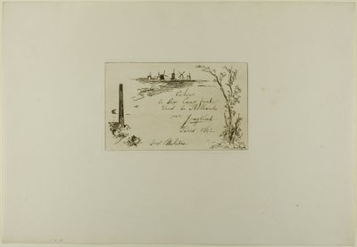 Página de título, do Livro de seis gravuras, vistas da Holanda de Johan Barthold Jongkind