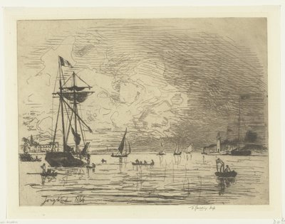 Saída do porto de Honfleur
Sortie du port de Honfleur (título sobre o objecto) de Johan Barthold Jongkind