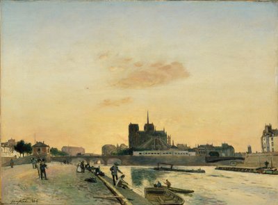 Vista de Notre-Dame, Paris, 1864 de Johan Barthold Jongkind