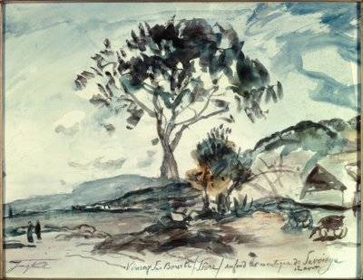 Virieux em Bourbe - Isère de Johan Barthold Jongkind