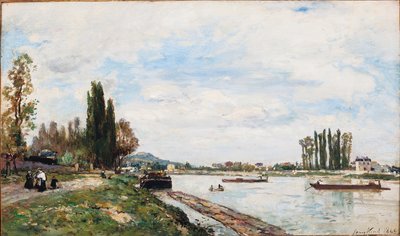 Vista de Meudon de Pont de Sevres, 1866 de Johan Barthold Jongkind