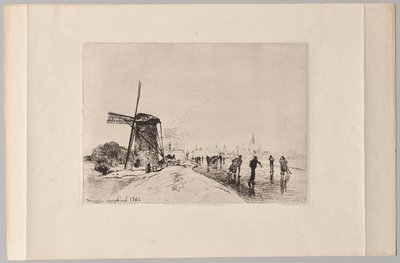 Vista da cidade de Maaslins de Johan Barthold Jongkind