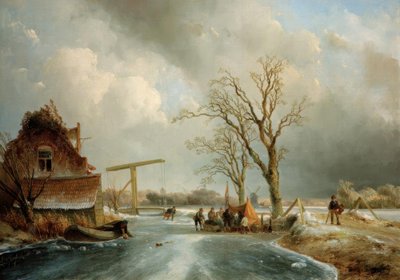 Inverno na Holanda de Johan Barthold Jongkind