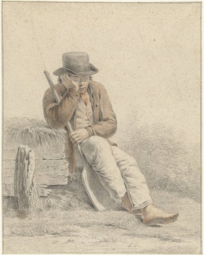 Trabalhador em repouso de Johan Christiaan Willem Safft