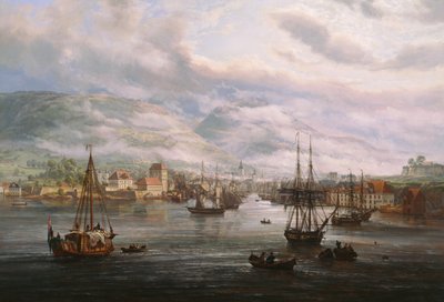 Baía de Bergen de Johan Christian Dahl