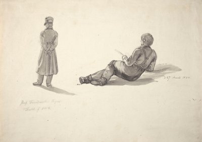 Caspar David Friedrich; pescador de Johan Christian Dahl
