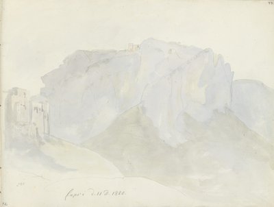 Monte Solaro visto de Capri de Johan Christian Dahl
