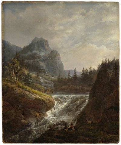 Paisagem norueguesa de Johan Christian Dahl