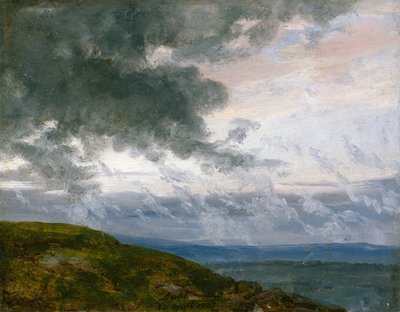 Estudo das nuvens à deriva de Johan Christian Dahl