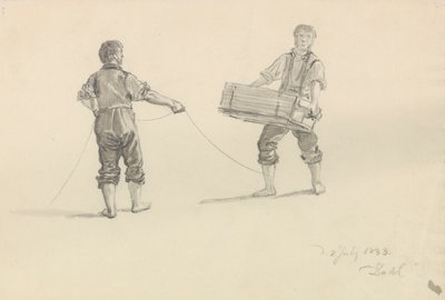 Dois homens de Johan Christian Dahl
