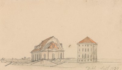 Duas casas de tijolo de Johan Christian Dahl