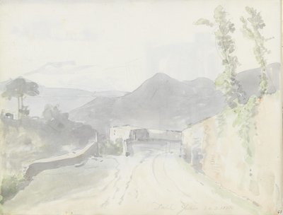 Perto de Casamicciola, Ischia de Johan Christian Dahl