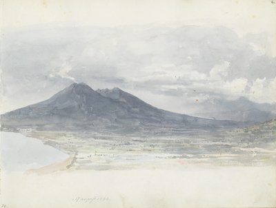 O Vesúvio visto de Quisisana de Johan Christian Dahl