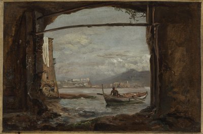 Vista de uma gruta perto de Posillipo de Johan Christian Dahl