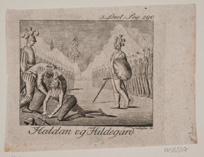 A vinheta. Haldane e Hildegard de Johan Christoph Seehusen