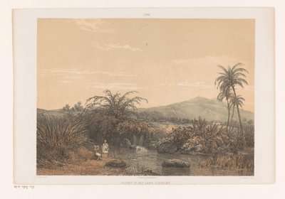 Vista de Tjilibut
Vista do país de Tjilibut; Assistent-Residence Buitenzorg
Vista do país do Tjiliboet (título sobre o objecto)
Java depois de pinturas e desenhos de A. Salm (título da série) de Johan Conrad Greive