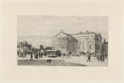 Vista de Leidseplein de Amesterdão de Johan Conrad Greive