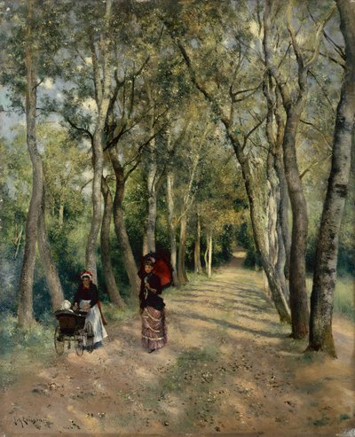 The Promenade (óleo no painel) de Johan Ericson