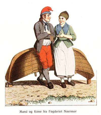 Trajes folclóricos noruegueses de Johan F. L. Dreier