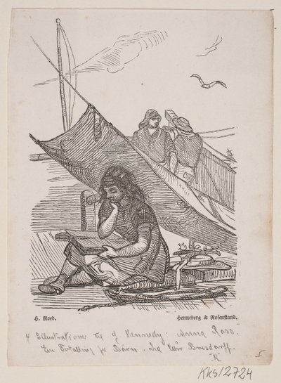 Ilustração até Kennedy, Anna Ross de Johan Frederik Rosenstand