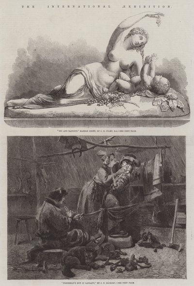 A gravura da exposição internacional de Johan Fredrik Hockert