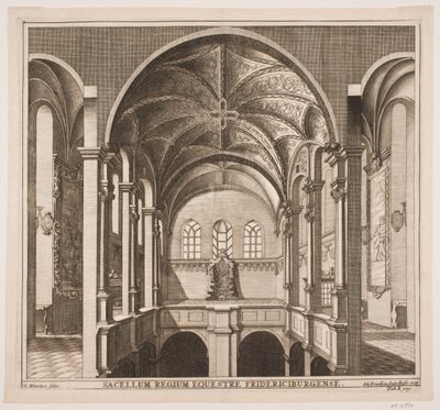 Dinamarquês: A ronda superior na Igreja do Castelo de Frederiksborg de Johan Friedlein