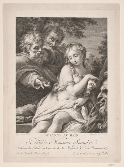 Susana no banho de Johan Georg Preisler