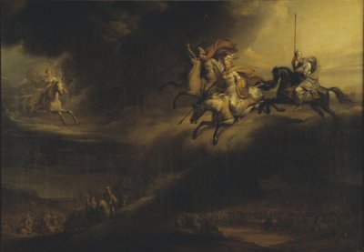 The Ride of the Valkyries, de Sandberg, Johan Gustaf (1782-1854). Óleo sobre tela. Tamanho: 140x201 cm. Nationalmuseum Estocolmo de Johan Gustaf Sandberg