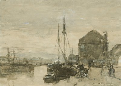 Vista de Turfmarkt e Eendjespoort em Haarlem
Vista do Turfmarkt com o Eendjespoort em Haarlem de Johan Hendrik Weissenbruch