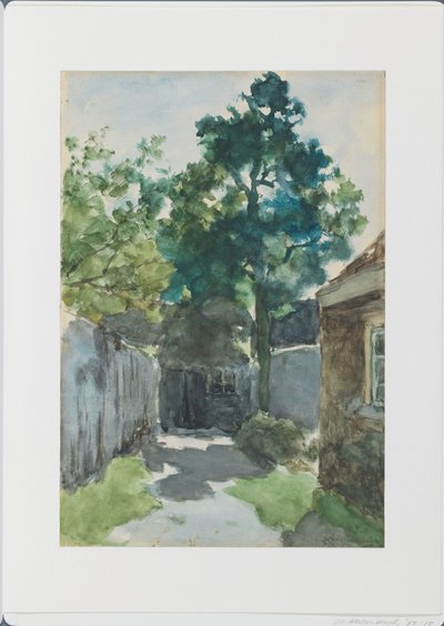 Pátio ensolarado de Johan Hendrik Weissenbruch