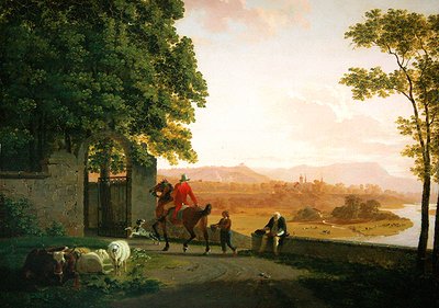 Paisagem dos arredores de Berna de Johan Jakob Biedermann