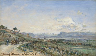Estrada departamental principal de Lyon a Grenoble de Johan Jongkind