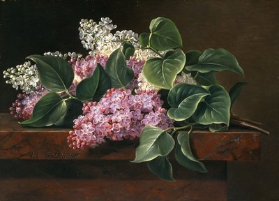 Lilás em uma borda, de Johan Laurents Jensen