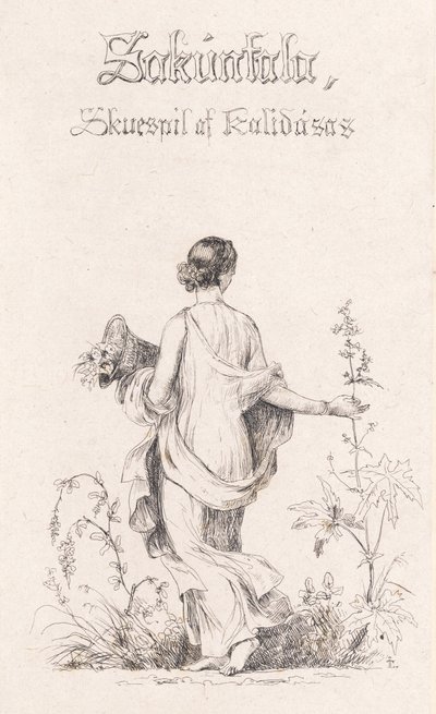 Dinamarquês: Colecionador de flores de Johan Lundbye