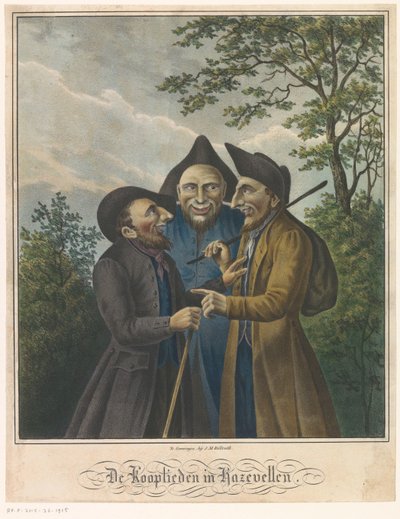 Três comerciantes judeus
Os comerciantes de peles cinzentas (título sobre o objecto) de Johan Martin Billroth (possibly)