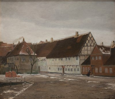 Noite de inverno em Ribe, Jutlândia de Johan Rohde