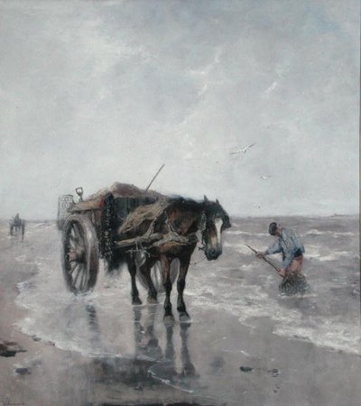 Sea Breezes (óleo sobre tela) de Johan Scherrewitz