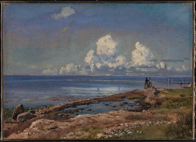 A Praia de Refsnæs, Zelândia de Johan Thomas Lundbye