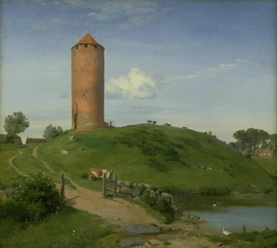 A Torre do Ganso em Vordingborg, Zelândia de Johan Thomas Lundbye